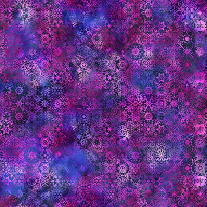 Impressions by Jason Yenter fabric magenta geometrics