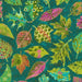 AXUM-21608-213 Teal yardage Jeweled Leaves fabric collection by Parvaneh Holloway - Robert Kaufman fabrics