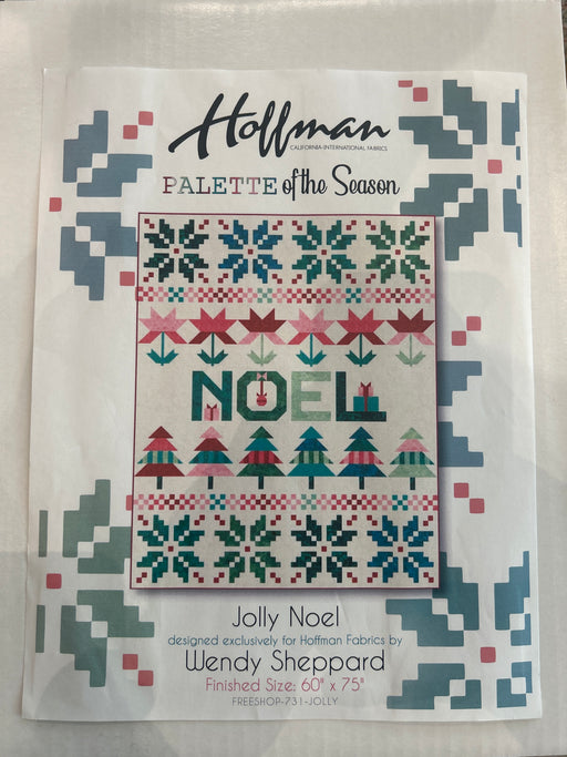 Jolly Noel Palette of the sean quilt kit by Wendy Sheppard for Hoffman Fabrics