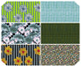 Kaffe Fasset fat quarter bundle of precut fabrics from August 2023 collection in contrast colors fabric patterns