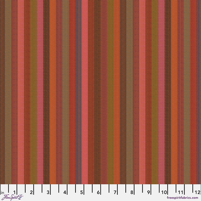 Kaffe Fassett Woven Stripes Narrow Stripe Tomato