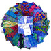 Kaffe Fassett fat quarter bundle from August 2023 fabric collection in cool colors