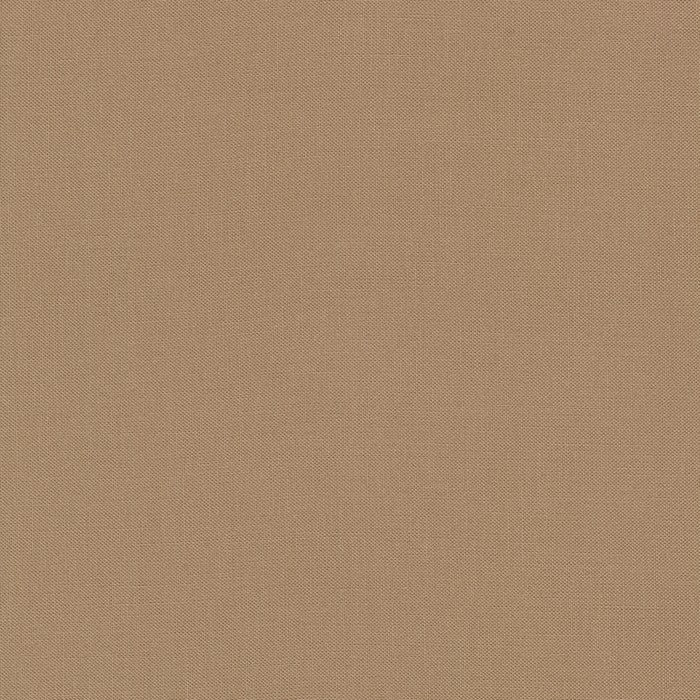 Cobblestone Kona Cotton solid fabric by Robert Kaufman. 100% cotton fabric in a rich brown color.