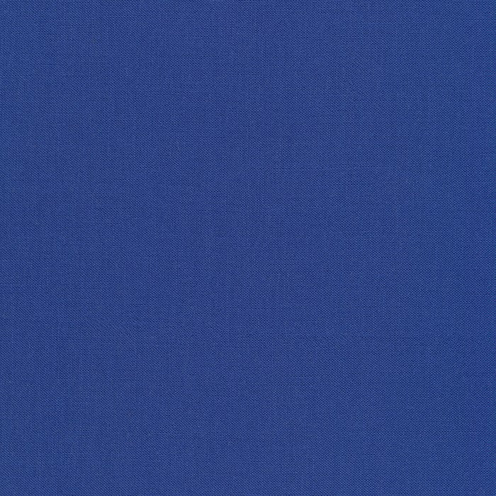 Deep blue Kona Cotton solid fabric by Robert Kaufman. 100% cotton fabric in a rich navy color.