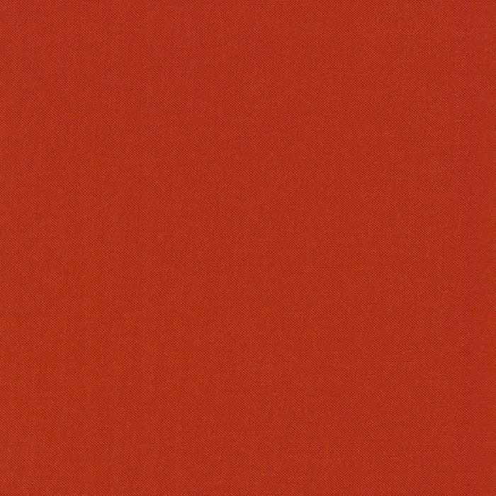 Paprika Kona Cotton solid quilting fabric by Robert Kaufman. 100% cotton fabric in an orange color.