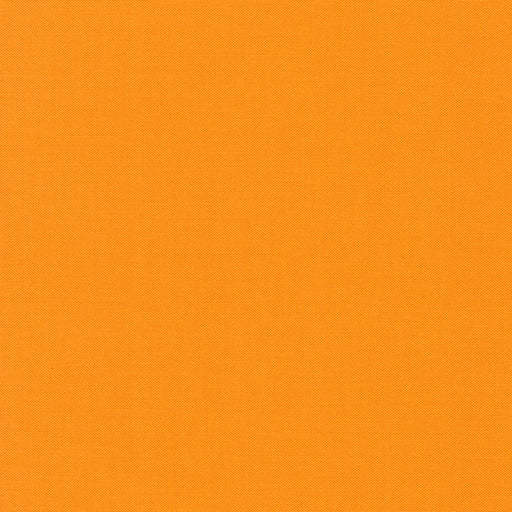 School Bus Kona Cotton solid quilting fabric by Robert Kaufman. 100% cotton fabric in an orange color.