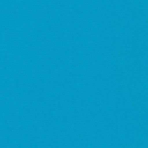 Turquoise Kona Cotton solid quilting fabric by Robert Kaufman. 100% cotton fabric in a turquoise color.