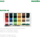 Madeira 18 Spool Rayon Embroidery Thread Set in case with description