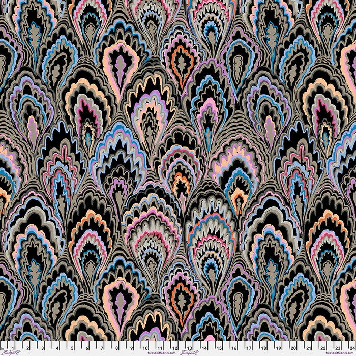 Marble Scallops Black Kaffe Fassett Collective February 2025