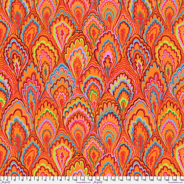 Marble Scallops Red Kaffe Fassett Collective February 2025