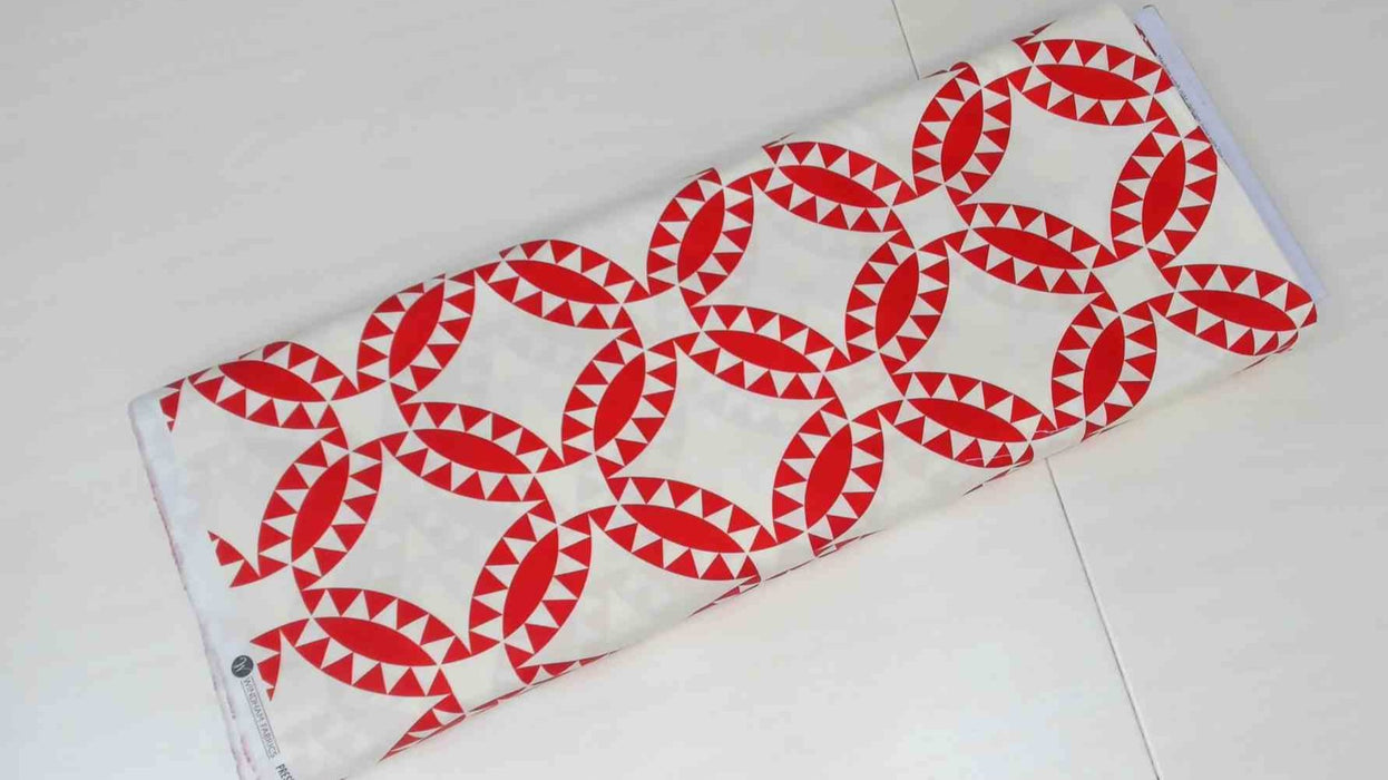 Perfect Points Pickle Dish Red fabric