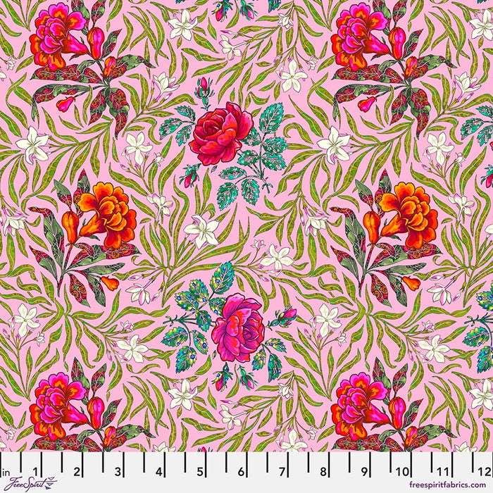 Language of Flowers Rose Large Victorian Fabric