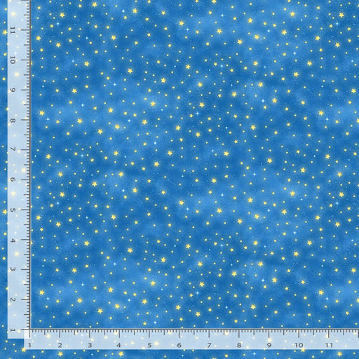 Owl Always Love You fabric collection teal fabric with the stars from space lighting up