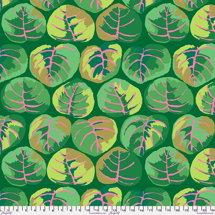 Palm Leaves Green Kaffe Fassett Collective February 2025