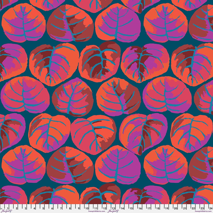 Palm Leaves Red Kaffe Fassett Collective February 2025