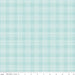 Press On Pinstripe Plaid Aqua Fabric