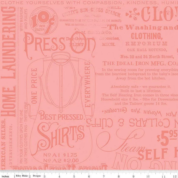 Press On Pressing Matters Pink Fabric