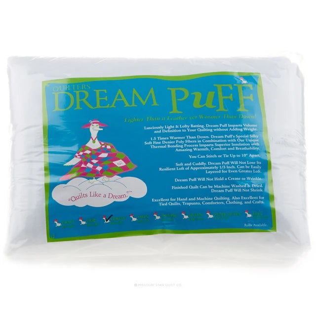 Quilters Dream batting Puff Throw White 60" x 60"