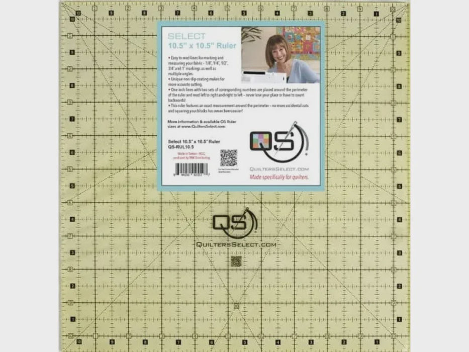 Quilters Select Non-Slip Ruler 10.5" x 10.5"