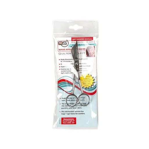 Quilters Select Wave Applique Scissors - LEFT HANDED