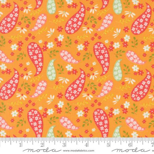 Raspberry Summer Apricot 37691 14 fabric