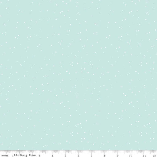 Riley Blake White as Snow A Light Snow Blue fabric