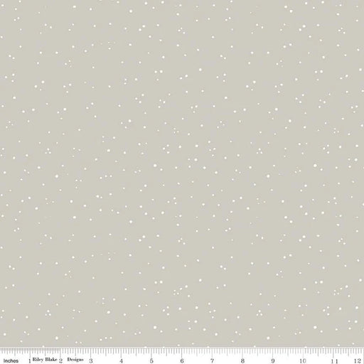 Riley Blake White as Snow A Light Snow Gray fabric