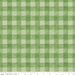 Riley Blake White as Snow Buffalo Plaid  Green fabric