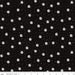 Riley Blake White as Snow Snowball Toss Black fabric