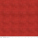 Riley Blake White as Snow Windowpane Plaid Red fabric