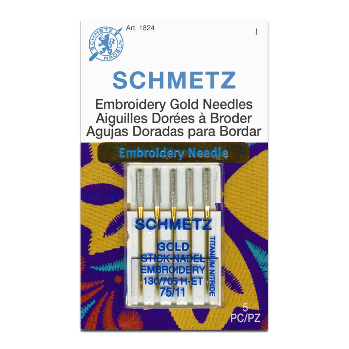 Schmetz Needles S EMBROIDERY GOLD (75/11)