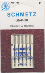 pack of 5 Schmetz Leather needles size 18/110