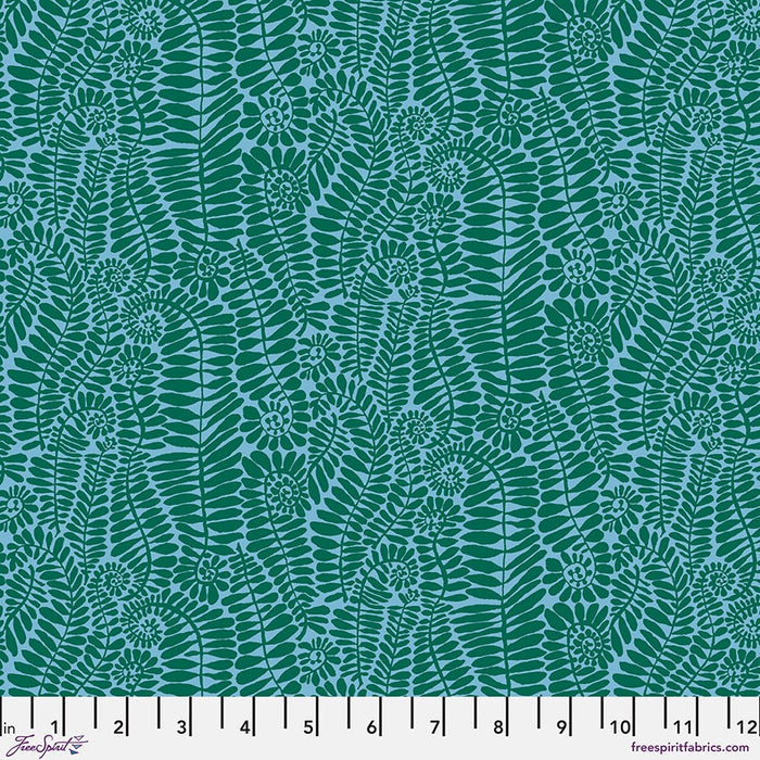 SM Fronds Turquoise Kaffe Fassett Collective February 2025