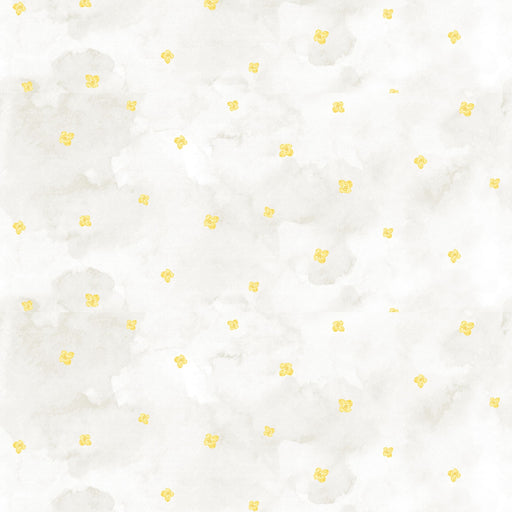 Soft Spoken Four Petal Flower Sunshine fabric 1644-44 
