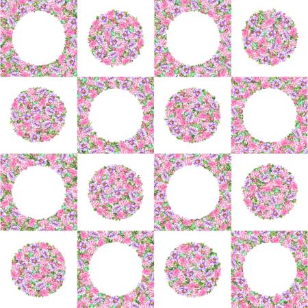 Splendid Path -36 Inch Dots and Holes Panel fabric
