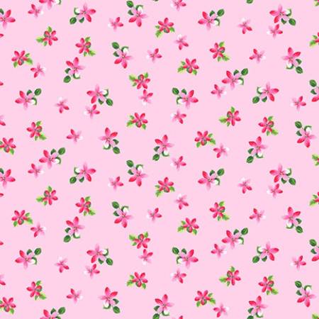 Splendid Path - Ditsy Floral Pink fabric
