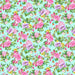 Splendid Path - Tossed Floral Aqua fabric
