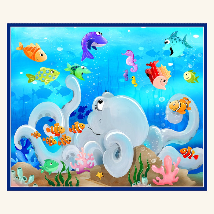 Susybee Under The Sea Digital 36" Play Mat Multi fabric - SB20421-999