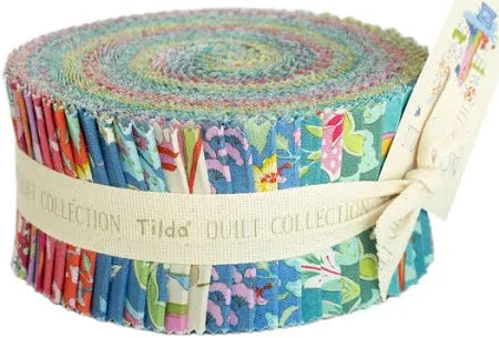 Bloomsville fabric collection jelly roll by Tilda