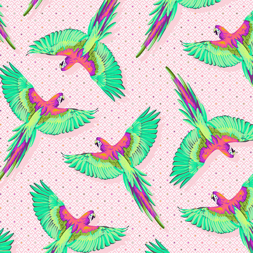 Daydreamer Dragonfruit Macaw Ya Later fabric by Tula Pink