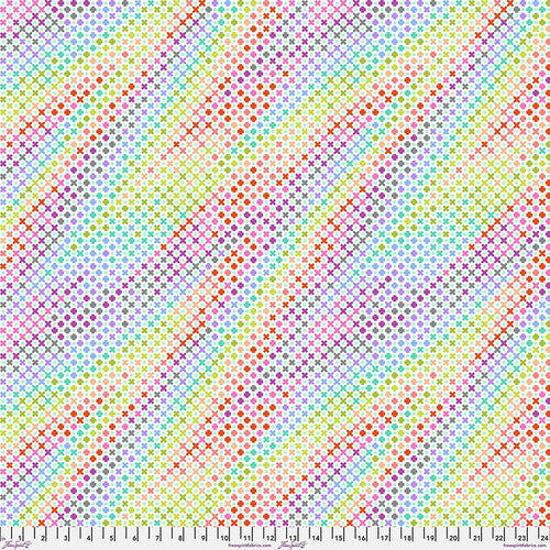 Tula Pink True Colors Minky fabric Northern Lights Mint