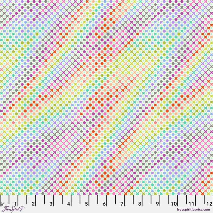 Roar Mist Northern Lights fabric by Tula Pink