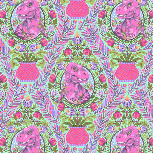 Roar Mist Tree Rex fabric by Tula Pink