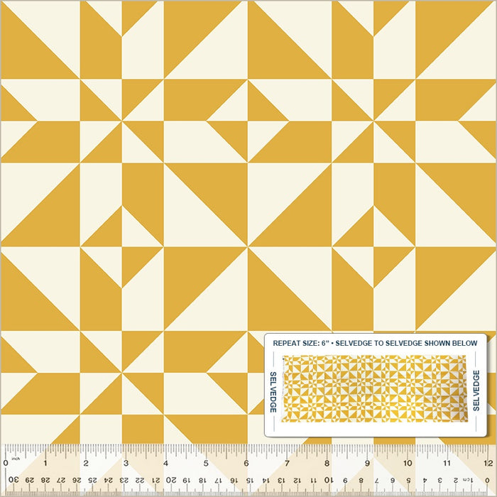 Perfect Points Windham Star Yellow fabric